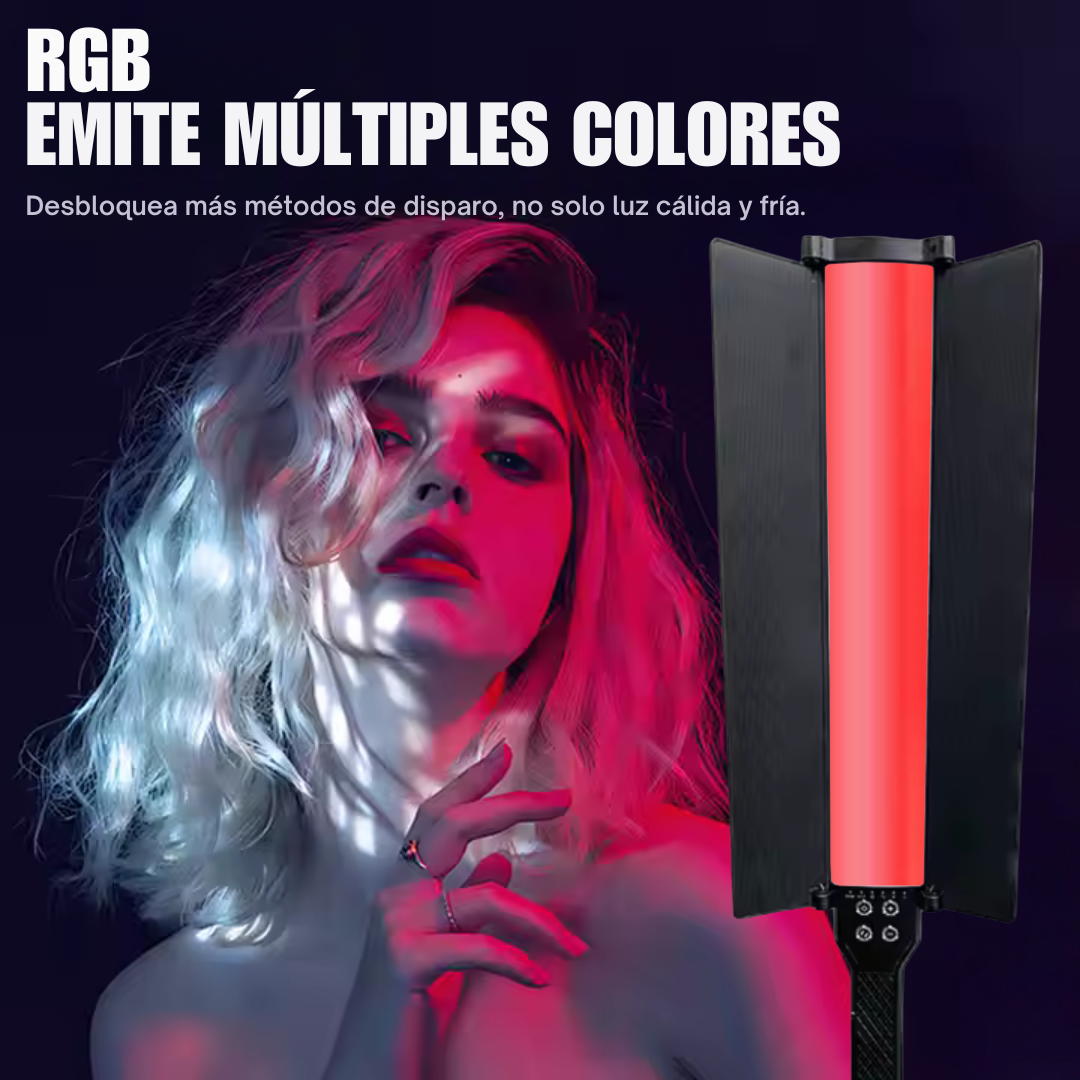 Foto 5 pulgar | Lámpara Led Rgb De Mano Iluminación Profesional Para Fotografía Y Video