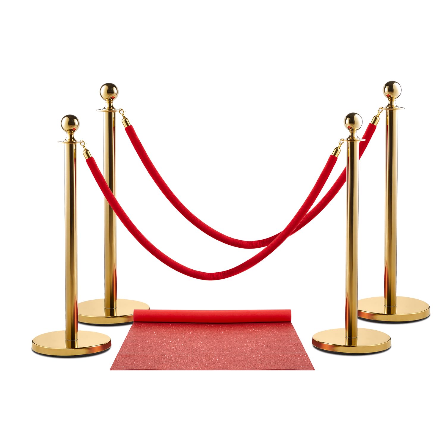 Foto 2 pulgar | Red Carpet Bundle Zink, 4 Unidades, 90 Cm, Puntales De Acero Inoxidable - Venta Internacional.