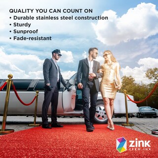 Foto 5 | Red Carpet Bundle Zink, 4 Unidades, 90 Cm, Puntales De Acero Inoxidable - Venta Internacional.