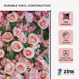 Foto 2 | Telón De Fondo Fotográfico Zink Roses, Sin Arrugas, 137 Cm X 183 Cm - Venta Internacional.