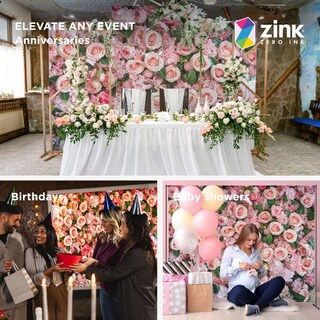 Foto 4 | Telón De Fondo Fotográfico Zink Roses, Sin Arrugas, 137 Cm X 183 Cm - Venta Internacional.