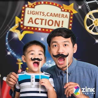 Foto 5 | Paquete De Fotomatón Zink Hollywood Con Telón De Fondo De 1,4 X 1,8 M - Venta Internacional.