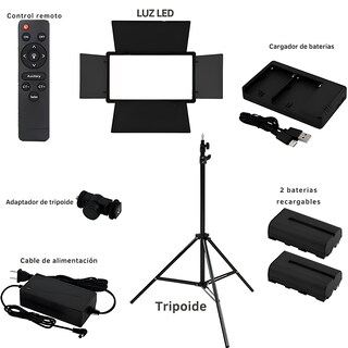 Foto 3 | Panel Led Profesional Para Fotografía Y Video Con Batería Recargable