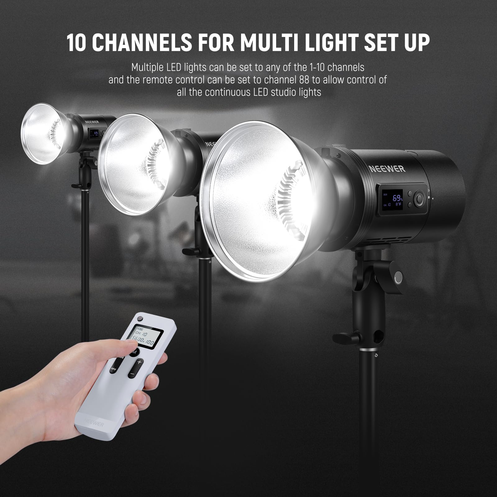 Foto 5 pulgar | Luz De Vídeo Led Neewer Cb60pro De 70 W Con Batería De 9540 Mah - Venta Internacional.