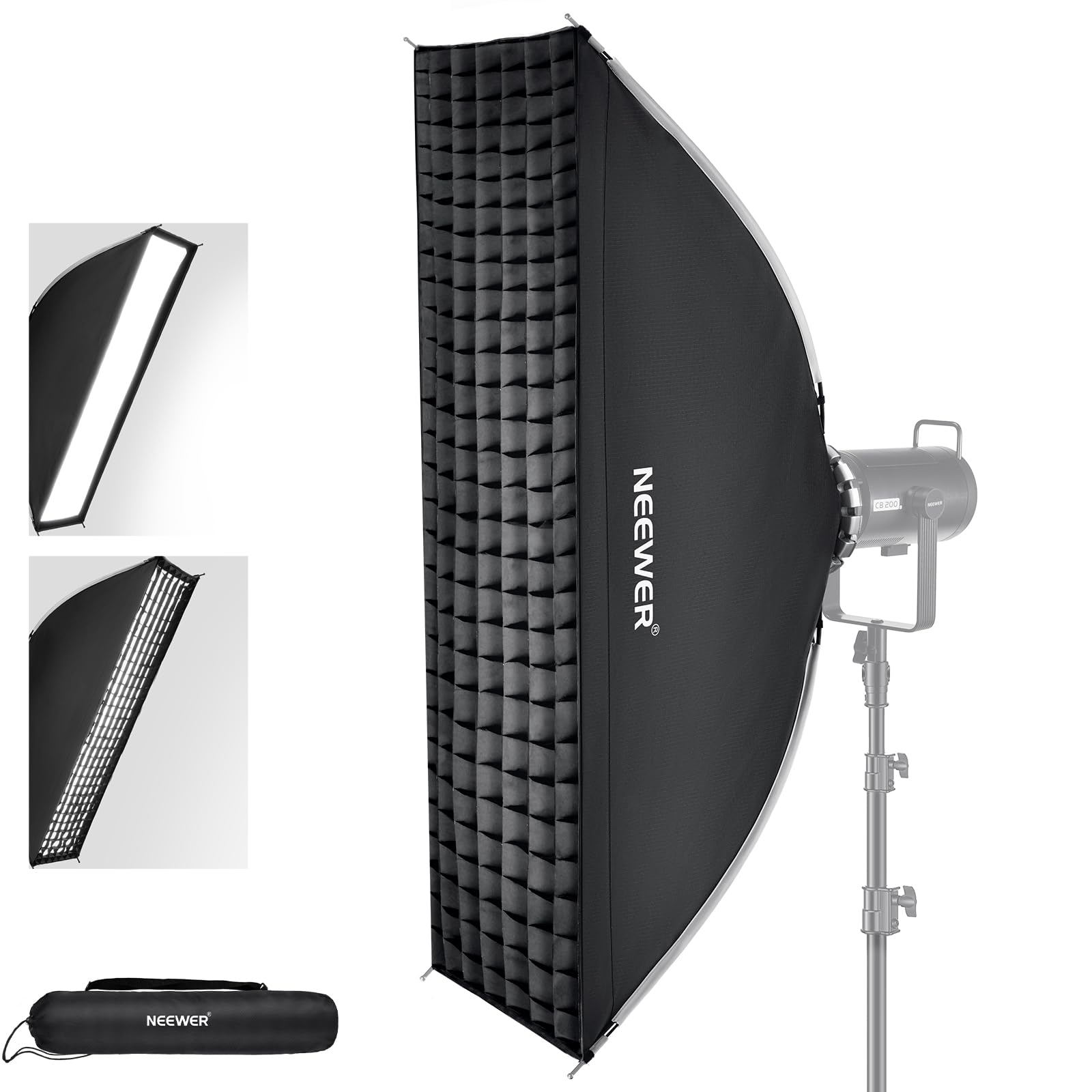 Foto 1 | Soporte Tipo Bowens Softbox Neewer Con Tiras Rectangulares De 30 X 120 Cm - Venta Internacional.
