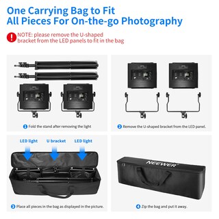 Foto 4 | Luces De Vídeo Led Neewer, 2 Paquetes De 660 Unidades, Bicolores, Regulables, Con Bolsa - Venta Internacional.