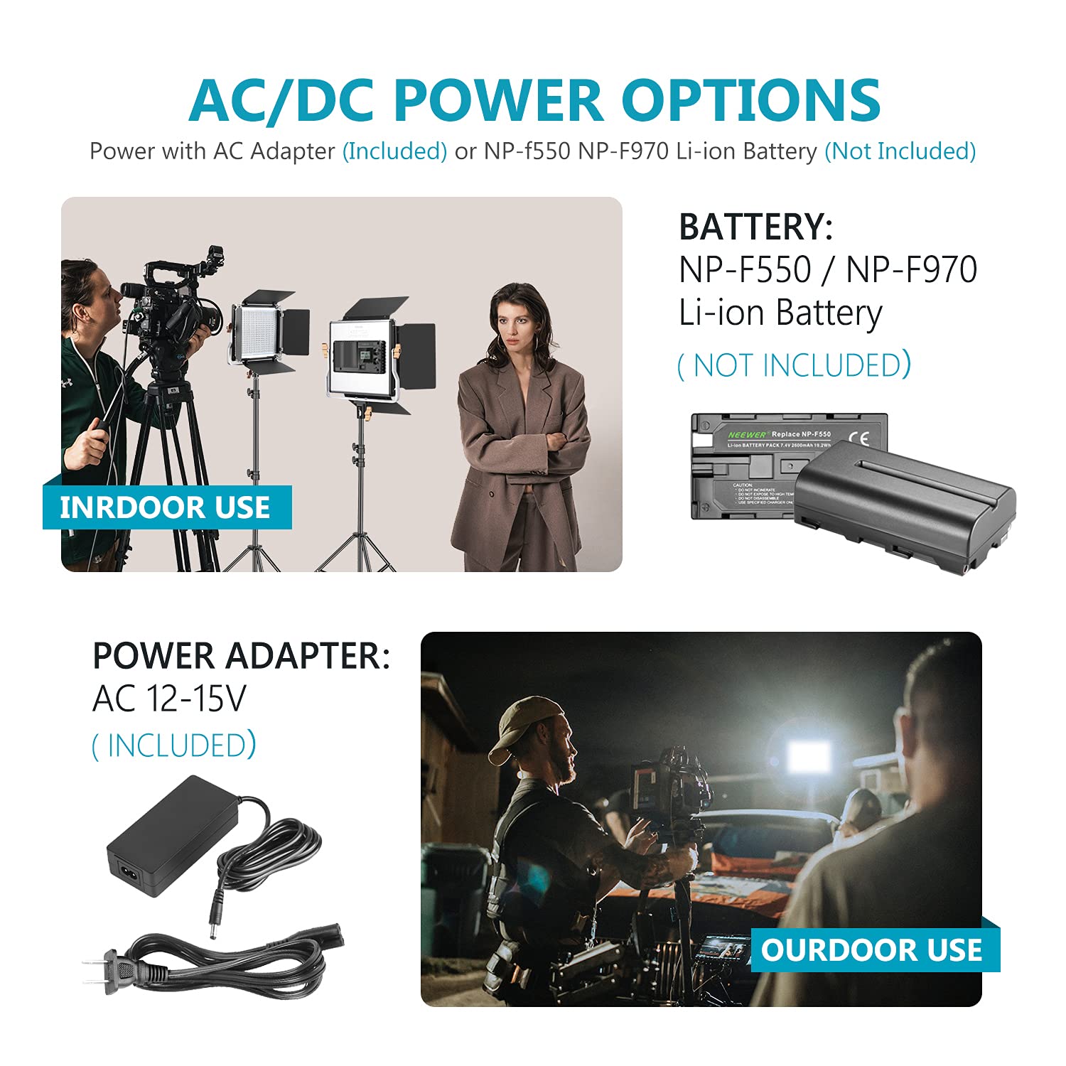 Foto 7 pulgar | Luces De Vídeo Led Neewer, 2 Paquetes De 660 Unidades, Bicolores, Regulables, Con Bolsa - Venta Internacional.