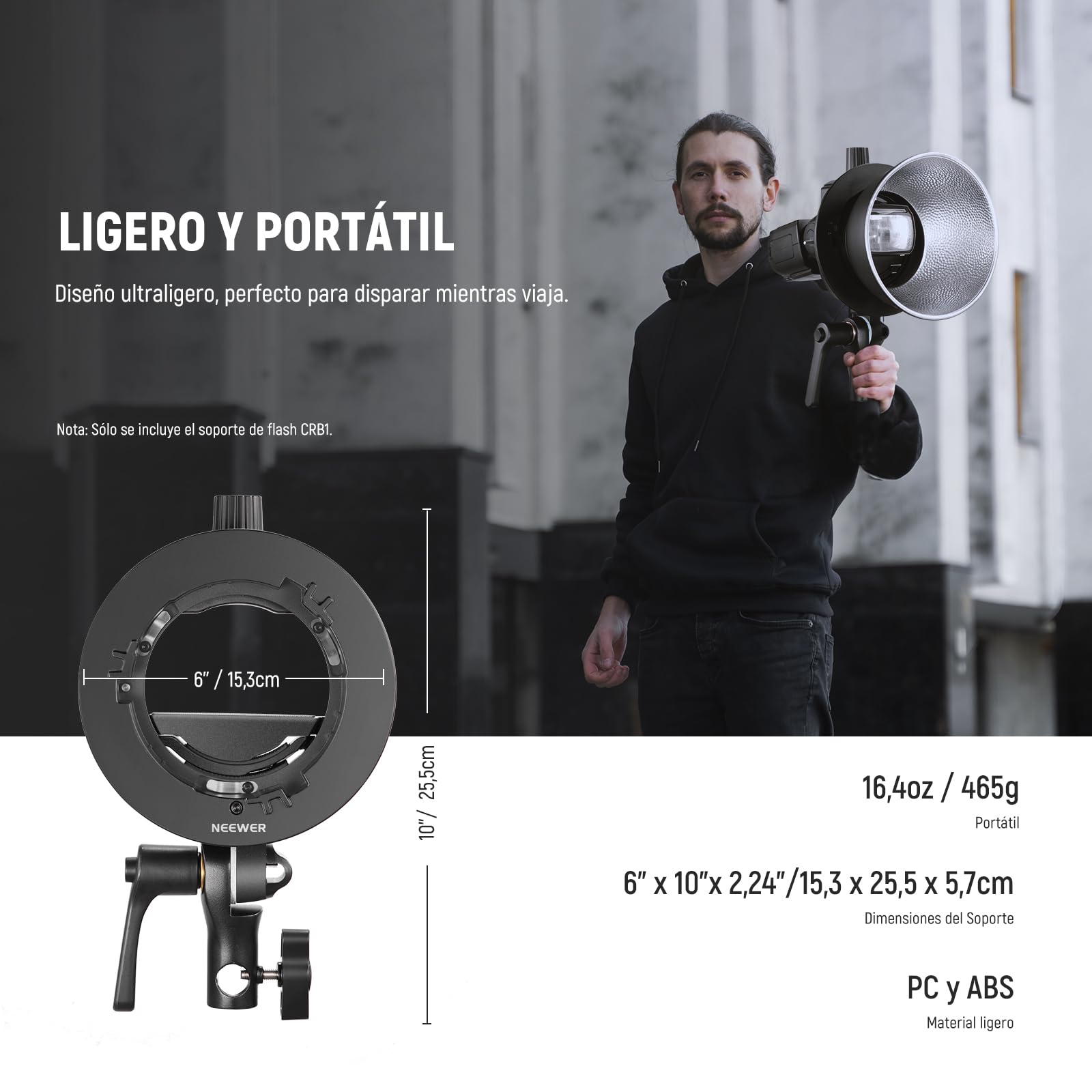 Foto 7 | Soporte De Soporte Neewer Crb1 Tipo S Con Soporte Bowens Para Flash - Venta Internacional.