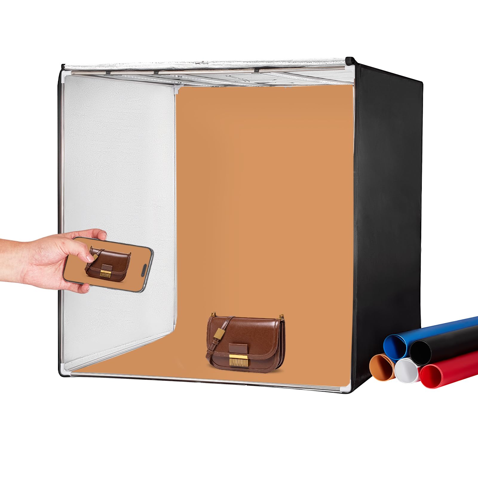 Foto 2 pulgar | Caja De Luz Vevor Para Estudio Fotográfico, 32 X 32 Cm, 5600 K, Con 210 Luces Led - Venta Internacional.