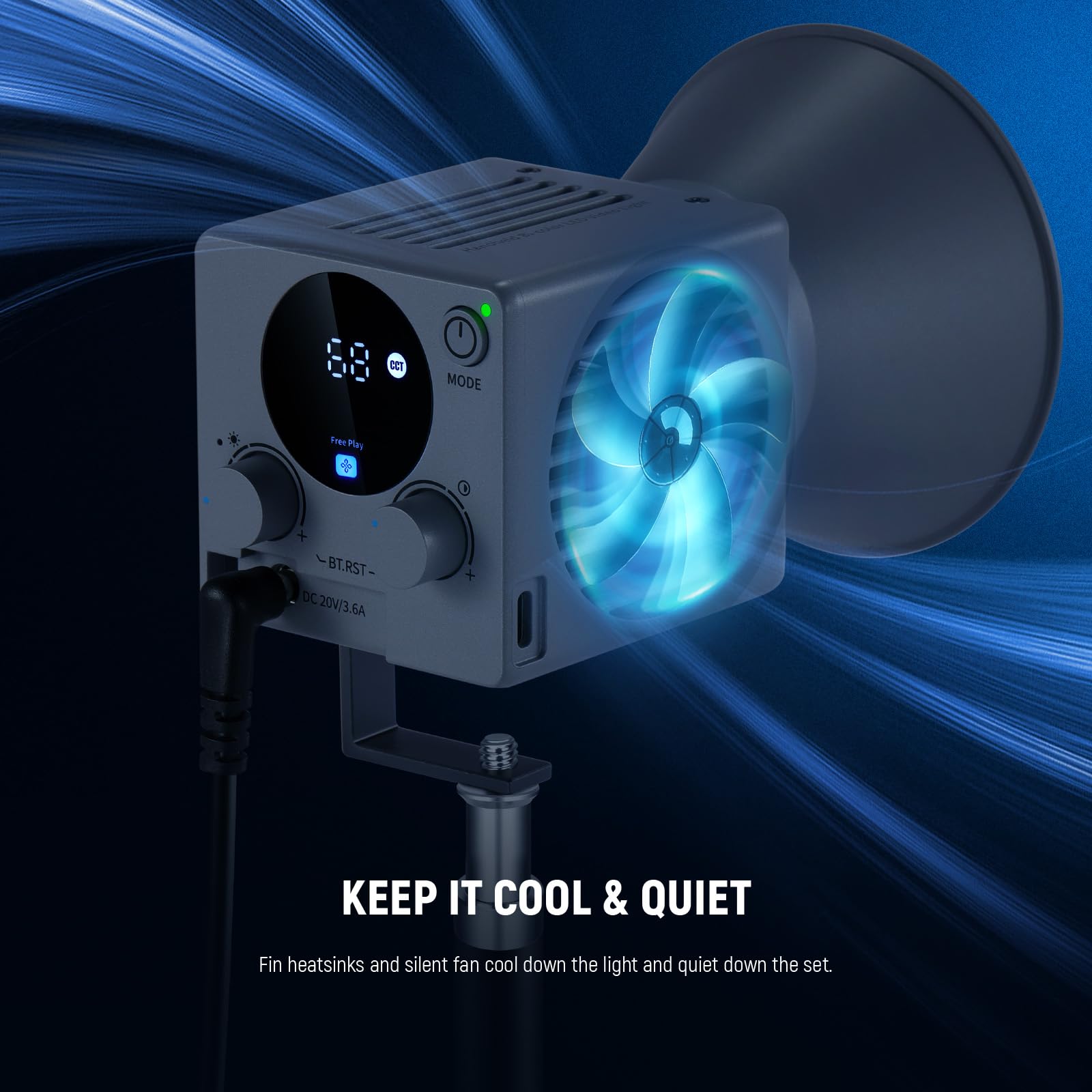 Foto 5 | Lámpara De Vídeo Neewer Hs60b Mini Led Cob Portátil Bicolor De 60 W - Venta Internacional.