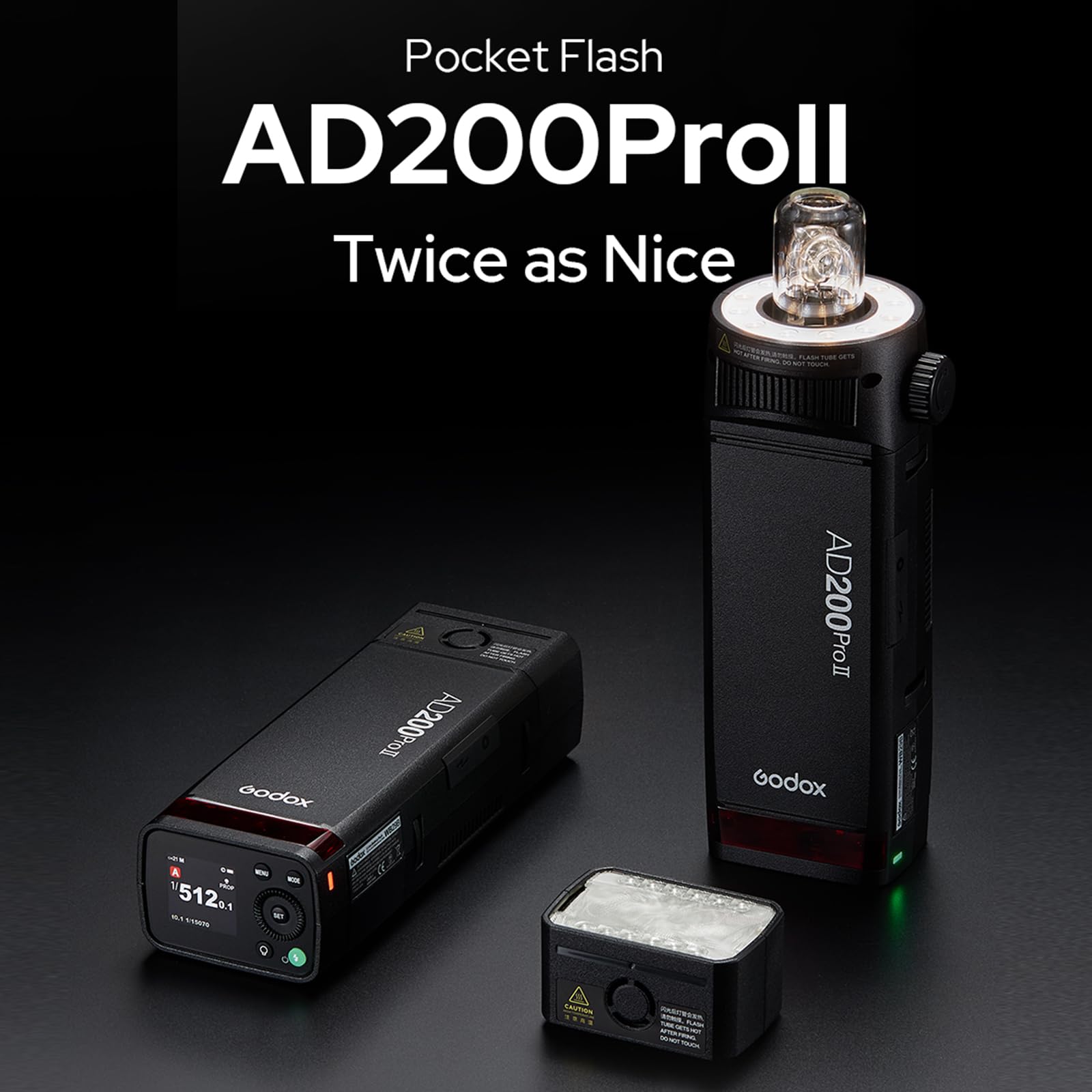 Foto 3 pulgar | Flash Godox Ad200 Pro Ii De 200 W Ttl Hss Con Puerta Tipo Granero Y Soporte - Venta Internacional.