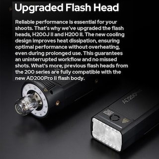 Foto 4 | Flash Godox Ad200 Pro Ii De 200 W Ttl Hss Con Puerta Tipo Granero Y Soporte - Venta Internacional.
