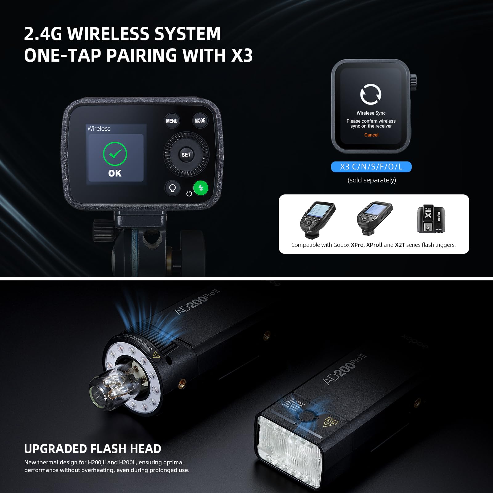 Foto 4 pulgar | Flash Estroboscópico Godox Ad200 Pro Ii Ad200pro Ii 200 W Hss 2900 Mah - Venta Internacional.