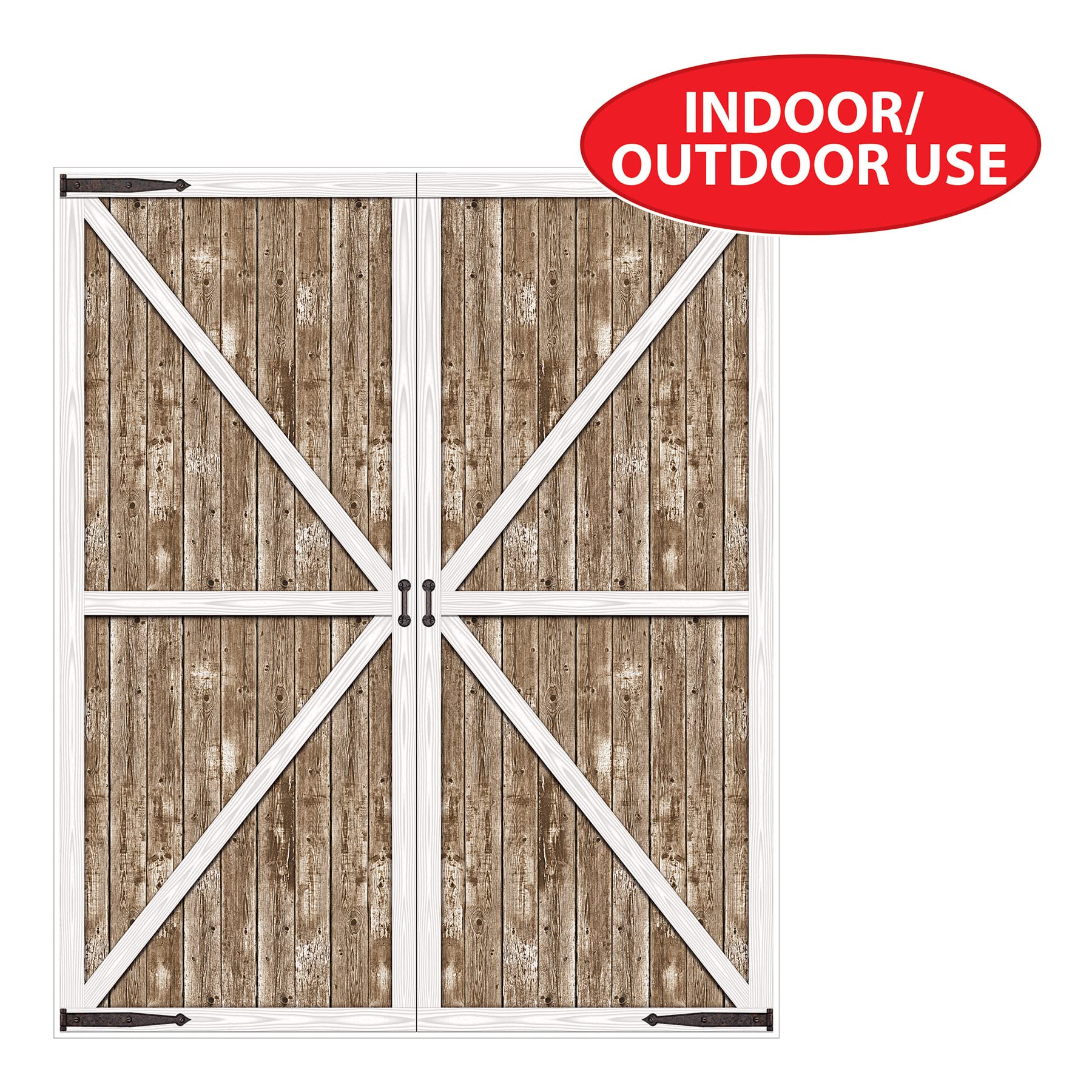Foto 4 pulgar | Fondo Fotográfico Beistle Rustic Western Barn Door 6x5 Pies - Venta Internacional.