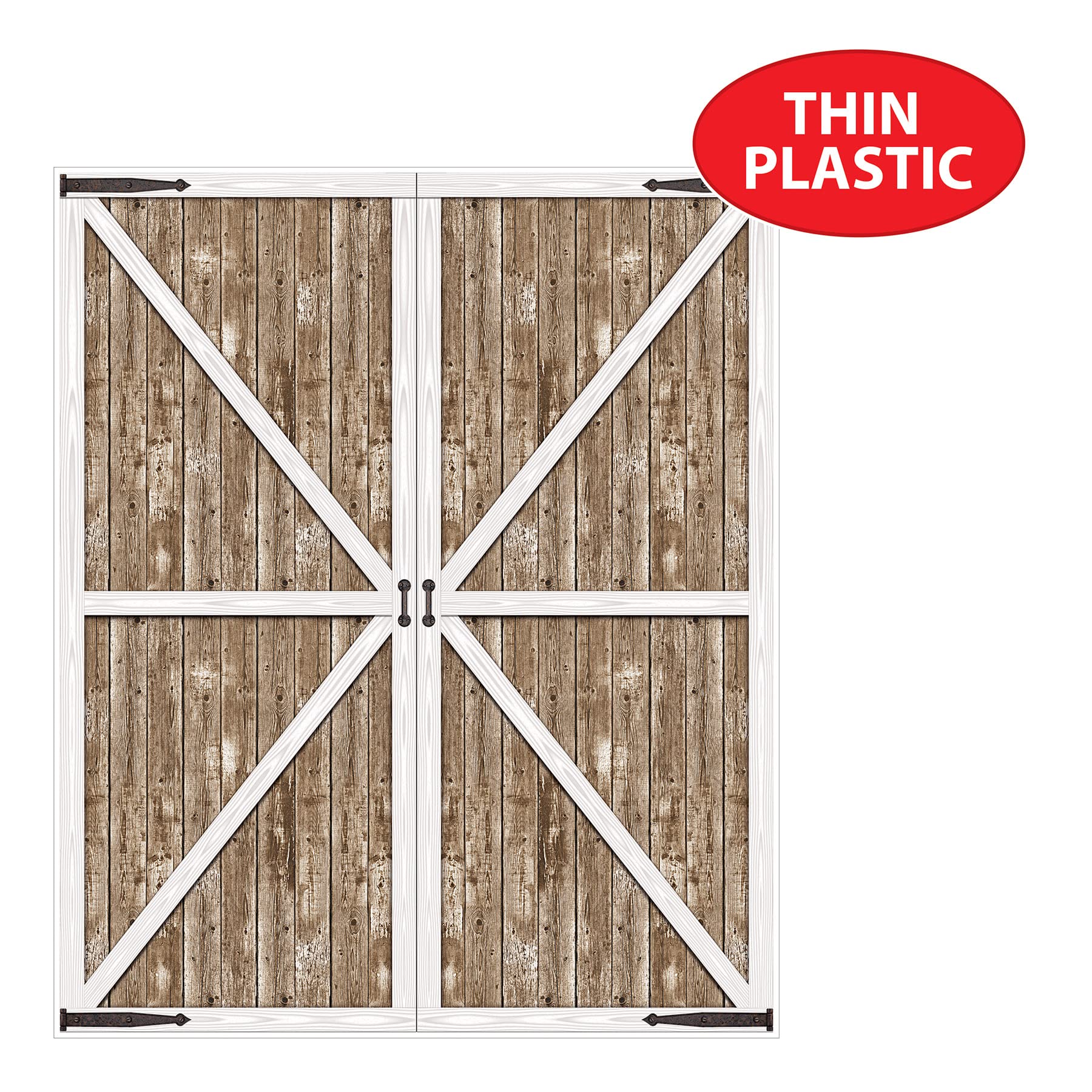 Foto 5 pulgar | Fondo Fotográfico Beistle Rustic Western Barn Door 6x5 Pies - Venta Internacional.