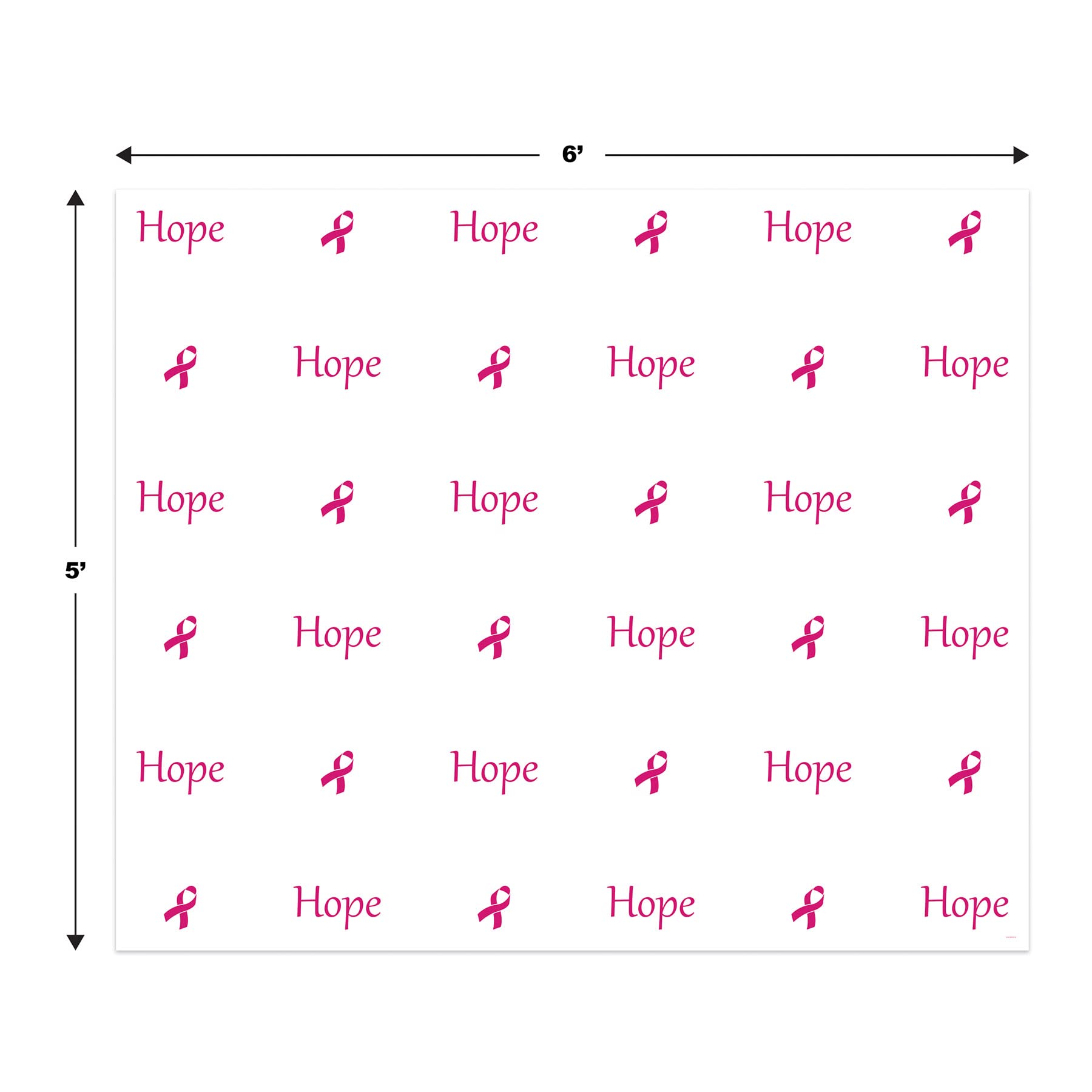 Foto 3 pulgar | Fondo Fotográfico Beistle Hope Pink Ribbon Para Decoración De Fiesta - Venta Internacional.