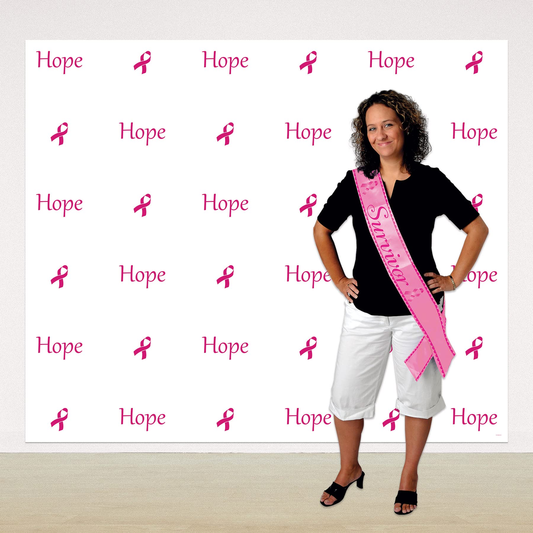 Foto 5 | Fondo Fotográfico Beistle Hope Pink Ribbon Para Decoración De Fiesta - Venta Internacional.