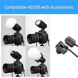 Foto 3 | Cabezal De Extensión De Flash Godox Ec200 200w Para Godox Ad200/ad200p - Venta Internacional.