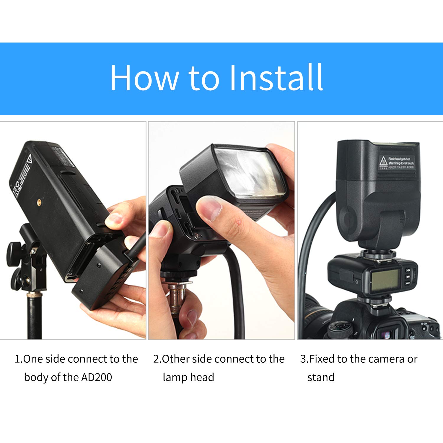 Foto 5 | Cabezal De Extensión De Flash Godox Ec200 200w Para Godox Ad200/ad200p - Venta Internacional.