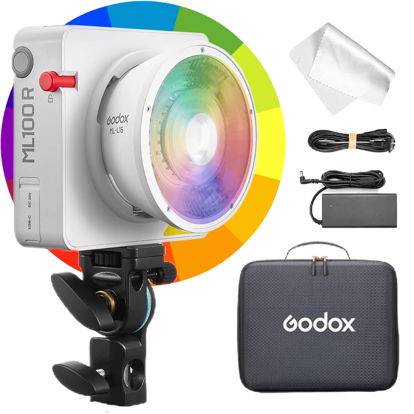 Foto 2 pulgar | Lámpara De Vídeo Godox Ml100r De 110 W Rgb Led 1800-10000 K Cct - Venta Internacional.