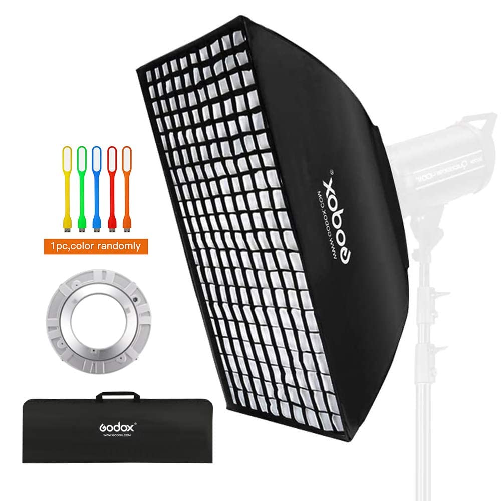 Foto 2 | Softbox Lighting Godox De 80 X 120 Cm Con Rejilla Para Fotografía De Estudio - Venta Internacional.