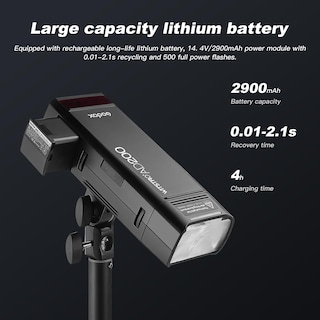 Foto 4 | Luz Estroboscópica Flash Speedlite Godox Ad200, 200 W, Ttl, Luz Estroboscópica - Venta Internacional.