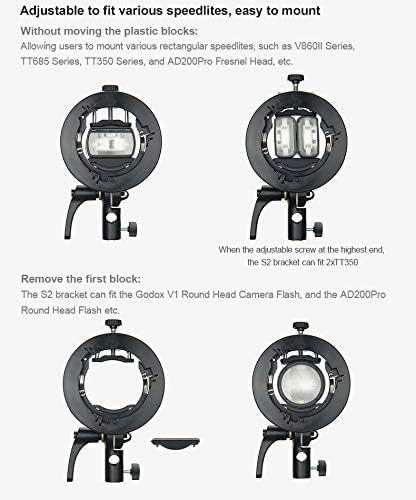 Foto 4 pulgar | Soporte Speedlite Godox S2 S-type Bowens Para V1 Ad200p - Venta Internacional.