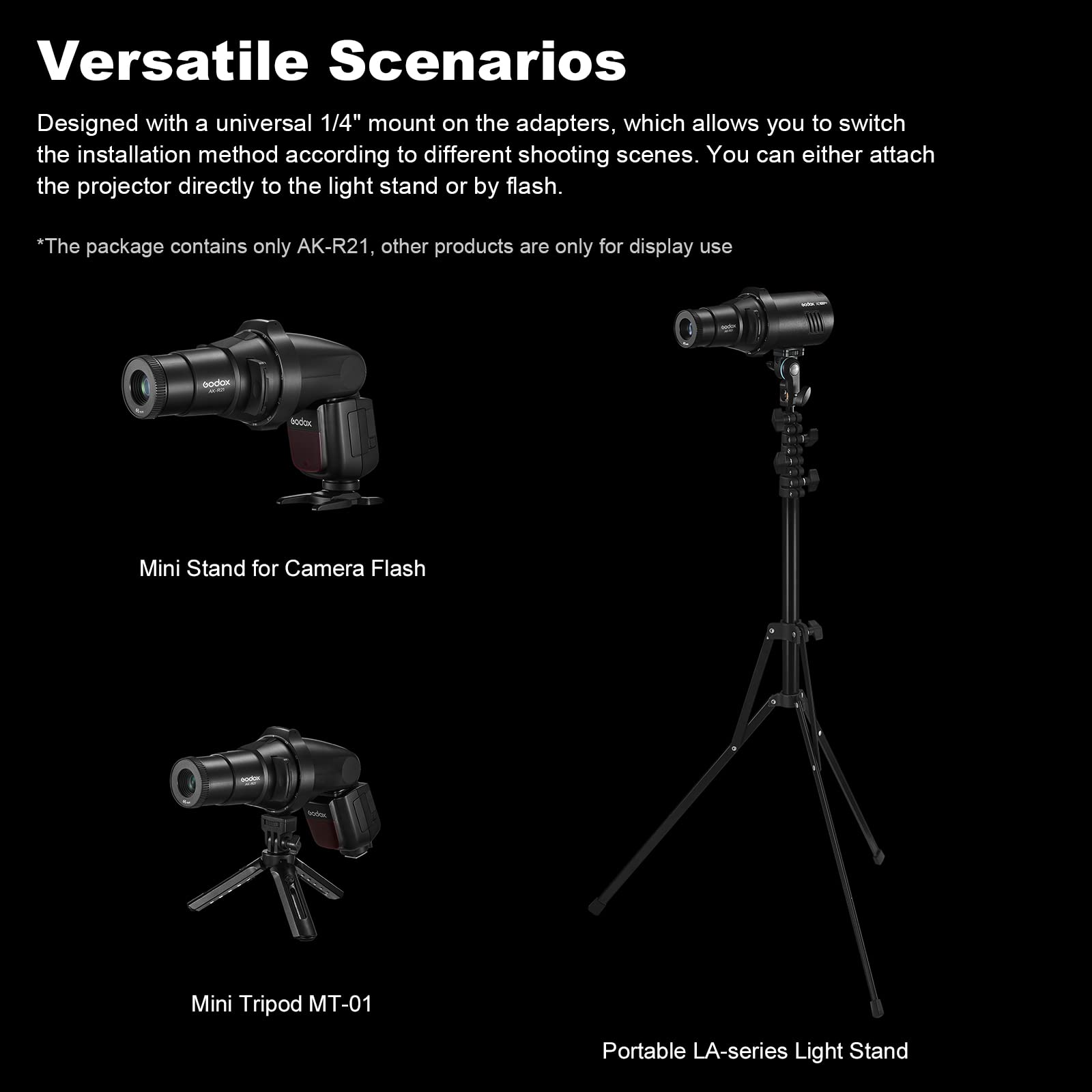 Foto 5 | Kit De Accesorios De Proyección Flash Godox Ak-r21 Para Ad100pro - Venta Internacional.