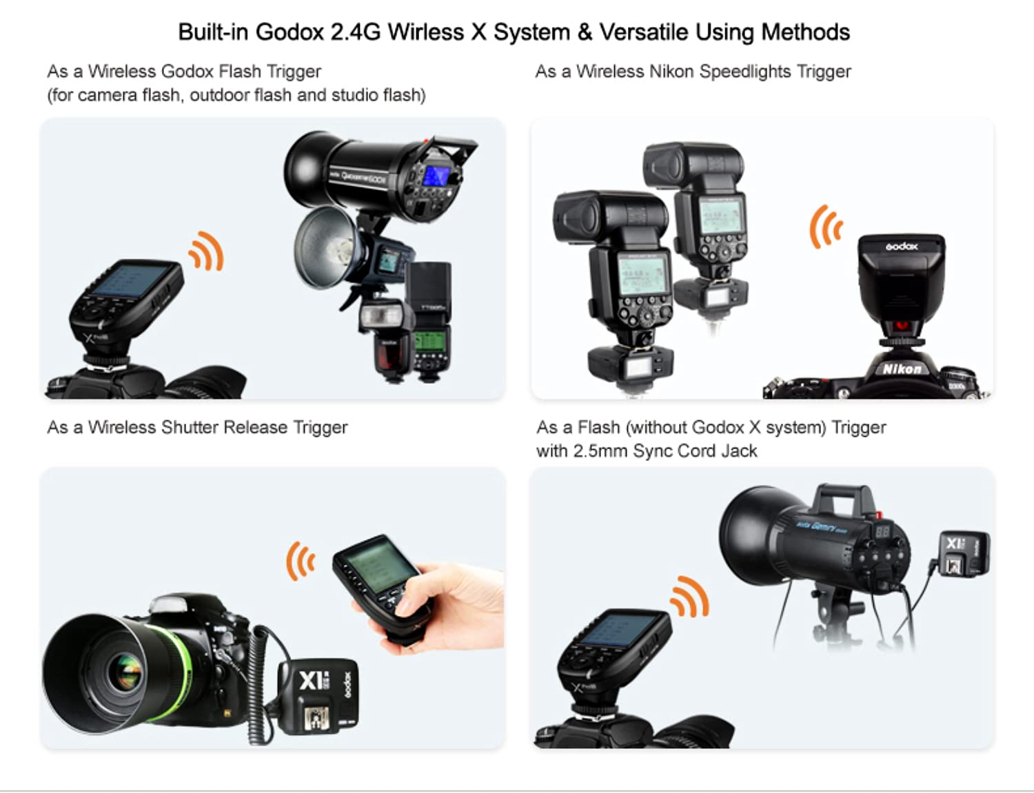 Foto 5 | Disparador De Flash Inalámbrico Godox Xpro-n Ttl Para Nikon - Venta Internacional.