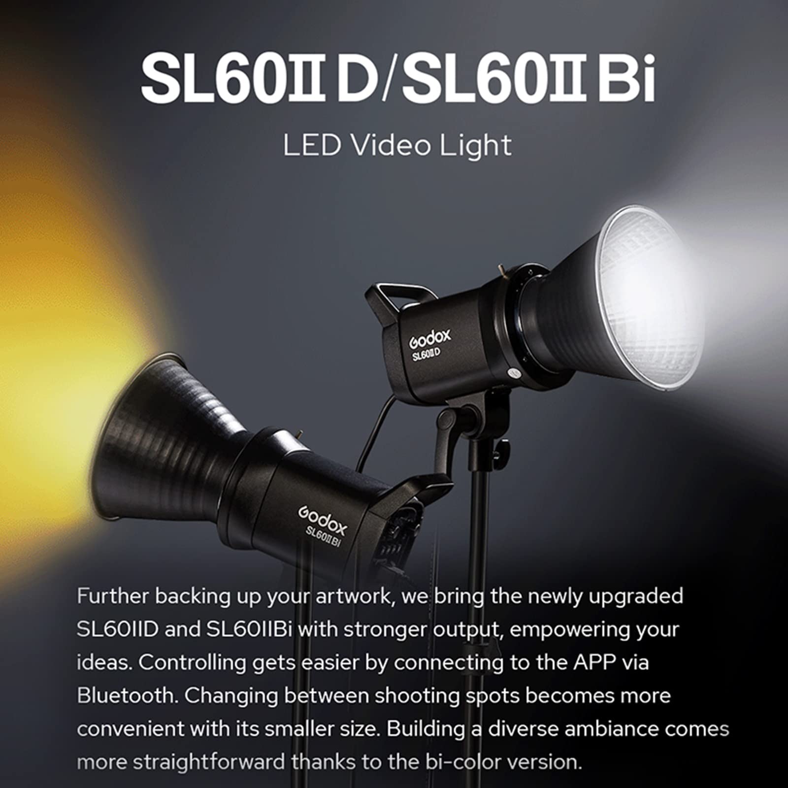 Foto 2 | Lámpara De Vídeo Led Godox Sl60iid 5600 K 70 W Con Control Bluetooth - Venta Internacional.