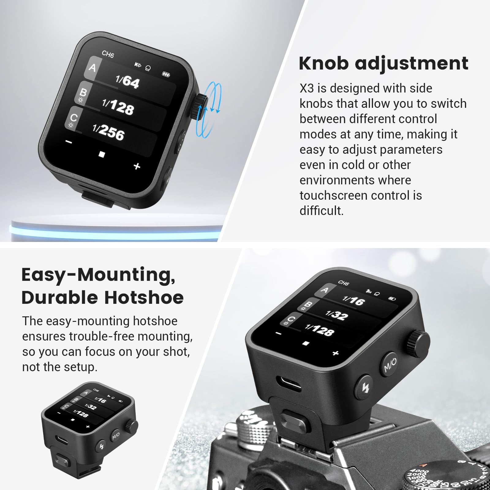 Foto 5 pulgar | Pantalla Táctil Ttl De Flash Trigger Godox X3-f Para Fujifilm - Venta Internacional.