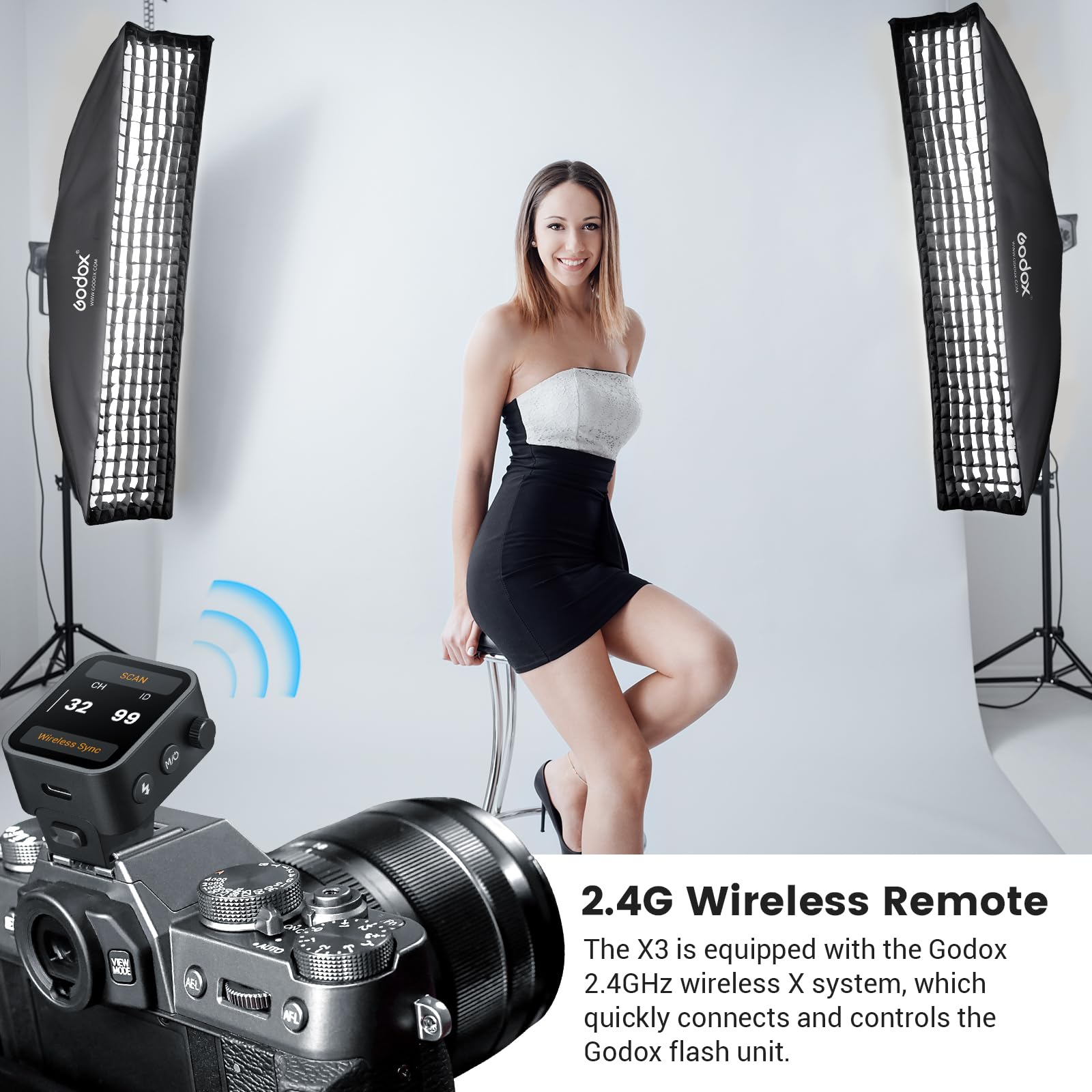 Foto 5 | Pantalla Táctil Ttl De Flash Trigger Godox X3-f Para Fujifilm - Venta Internacional.