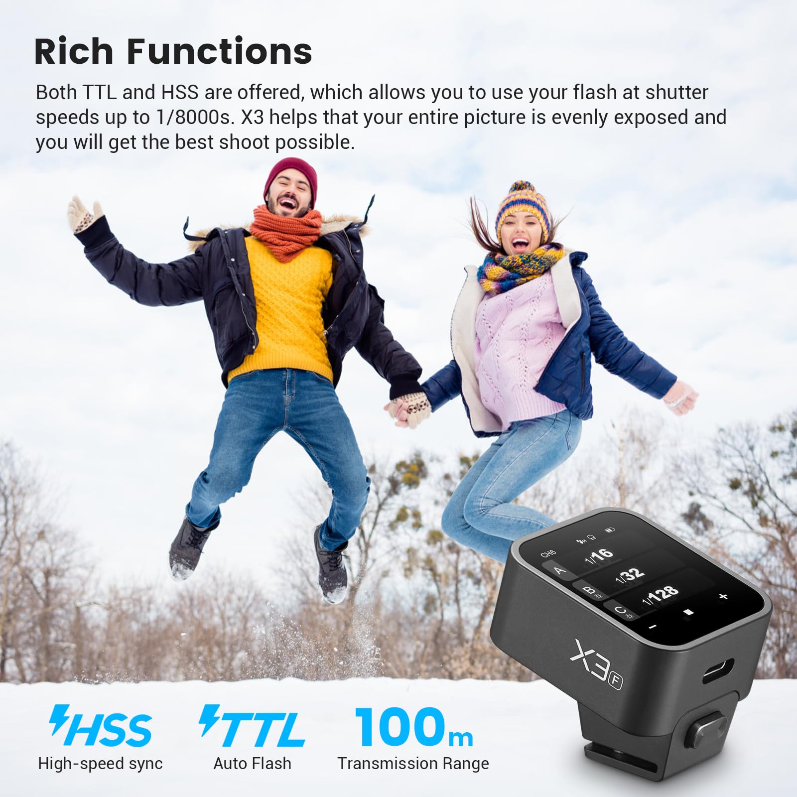 Foto 7 | Pantalla Táctil Ttl De Flash Trigger Godox X3-f Para Fujifilm - Venta Internacional.