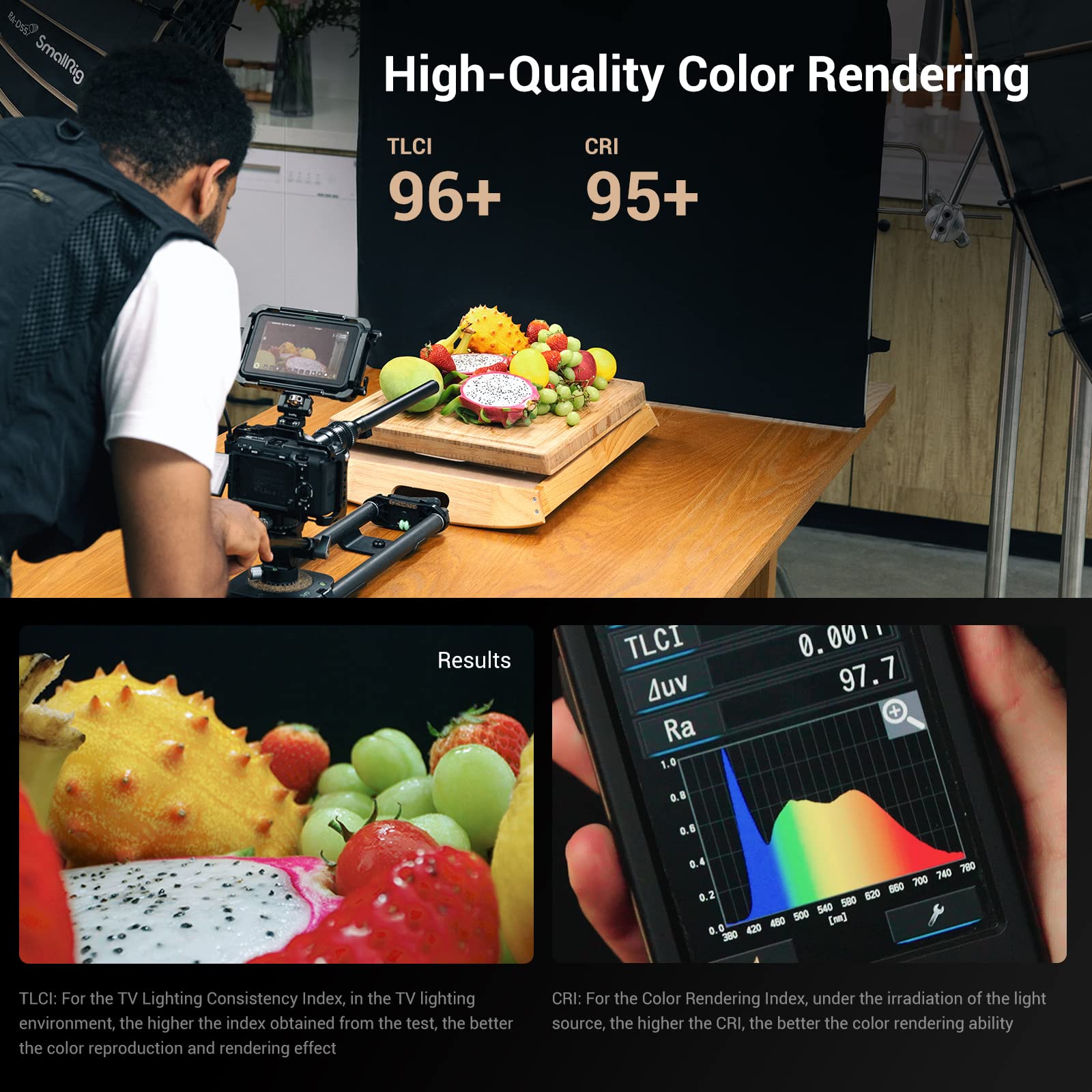 Foto 4 pulgar | Lámpara Led De Vídeo Smallrig Rc 220d 220w 98700 Lux 5600k - Venta Internacional.