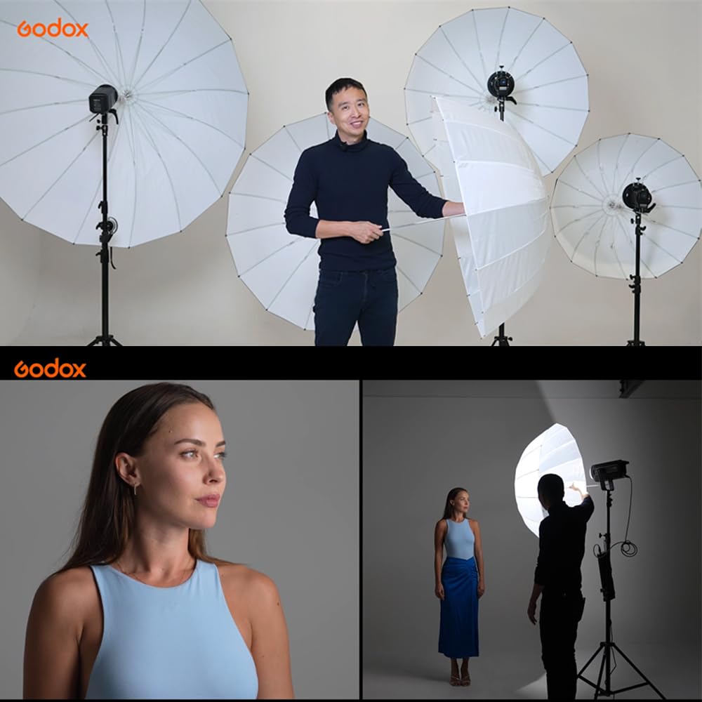 Foto 2 | Paraguas Godox Ub-105d De 105 Cm, Parabólico, Color Blanco Oscuro, Estudio - Venta Internacional.