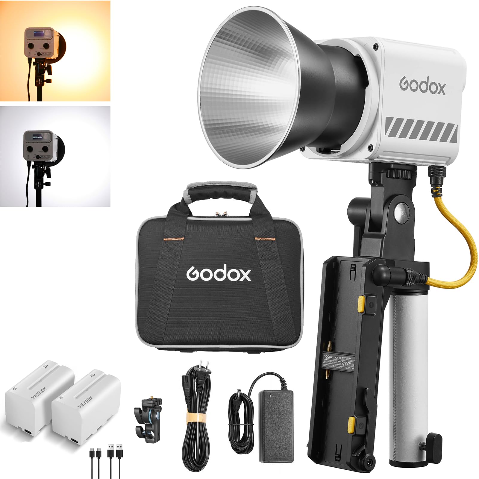 Foto 2 pulgar | Lámpara De Vídeo Led Godox Ml60iibi De 70 W, 2800-5600 K, Con 2 X Np-f970 - Venta Internacional.