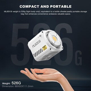 Foto 6 | Lámpara De Vídeo Led Godox Ml60iibi De 70 W, 2800-5600 K, Con 2 X Np-f970 - Venta Internacional.