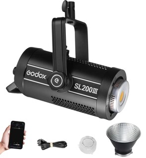 Foto 1 | Lámpara De Vídeo Led Godox Sl200iii 200 W 95600 Lux Cri 96+ Tlci 97 - Venta Internacional.
