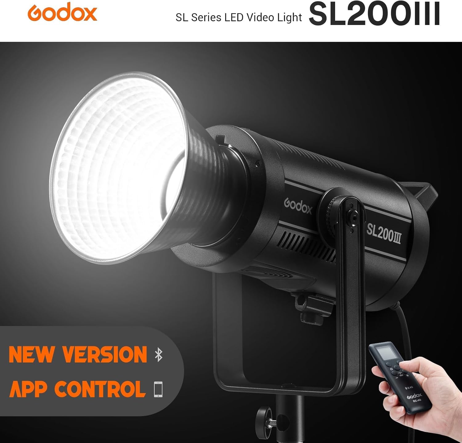 Foto 4 pulgar | Lámpara De Vídeo Led Godox Sl200iii 200 W 95600 Lux Cri 96+ Tlci 97 - Venta Internacional.