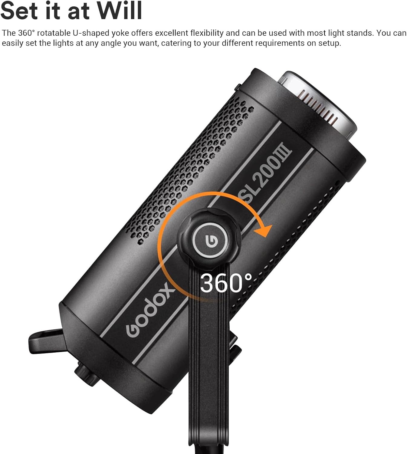 Foto 6 | Lámpara De Vídeo Led Godox Sl200iii 200 W 95600 Lux Cri 96+ Tlci 97 - Venta Internacional.