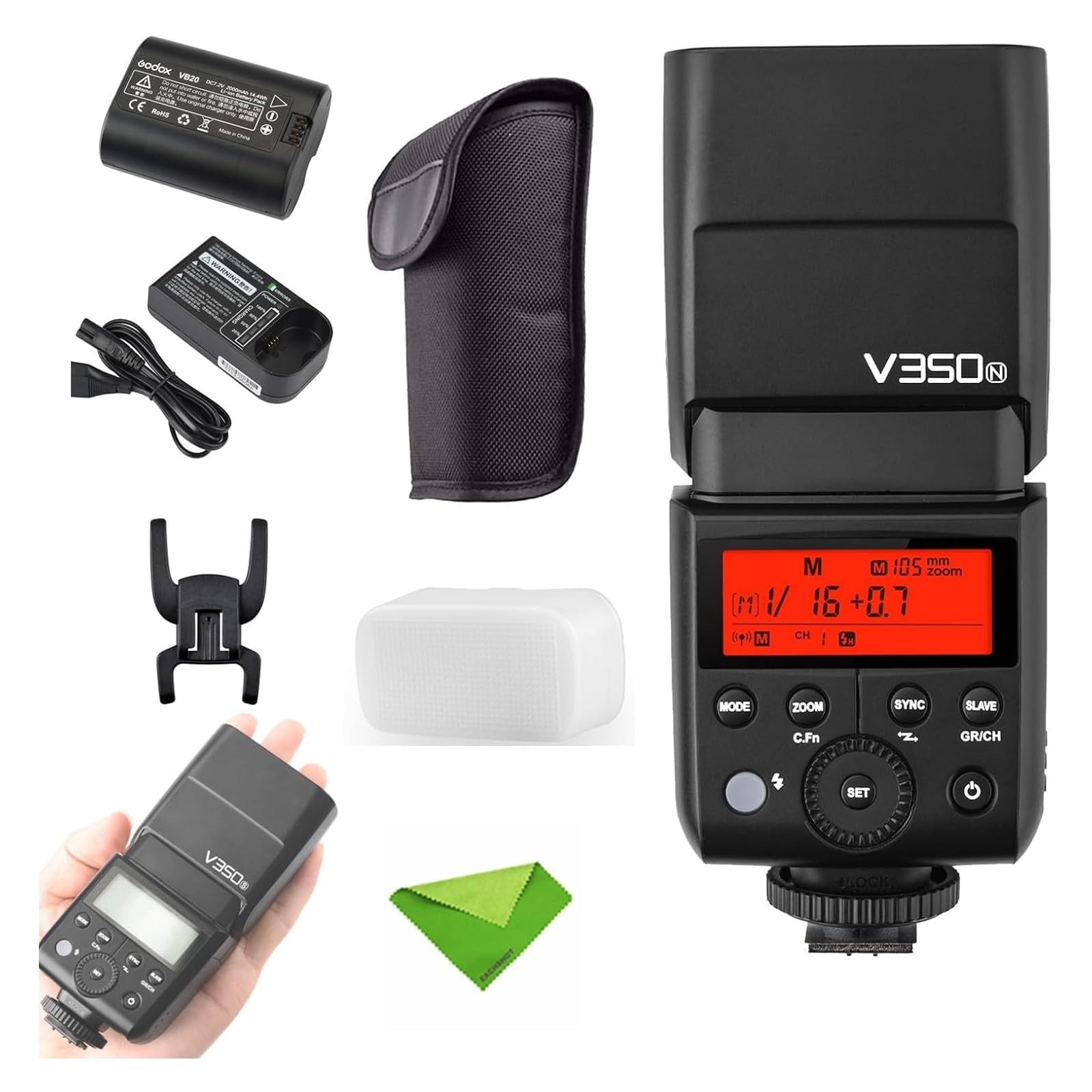 Foto 2 pulgar | Ttl Flash Godox V350n Para Nikon D500 D3100 D3200 D3300 D3400 - Venta Internacional.