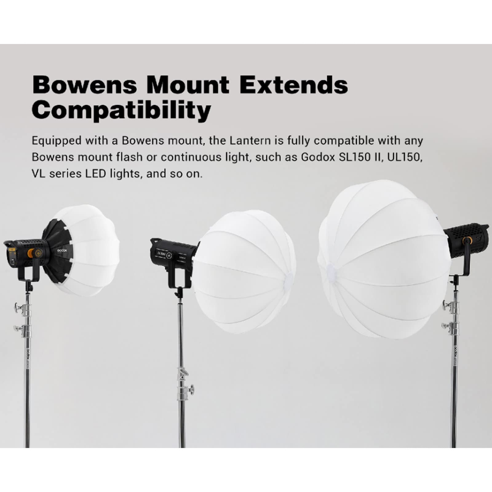 Foto 5 pulgar | Lantern Softbox Godox Cs-50d - Soporte Bowens Para Sl60 W (50 Cm) - Venta Internacional.