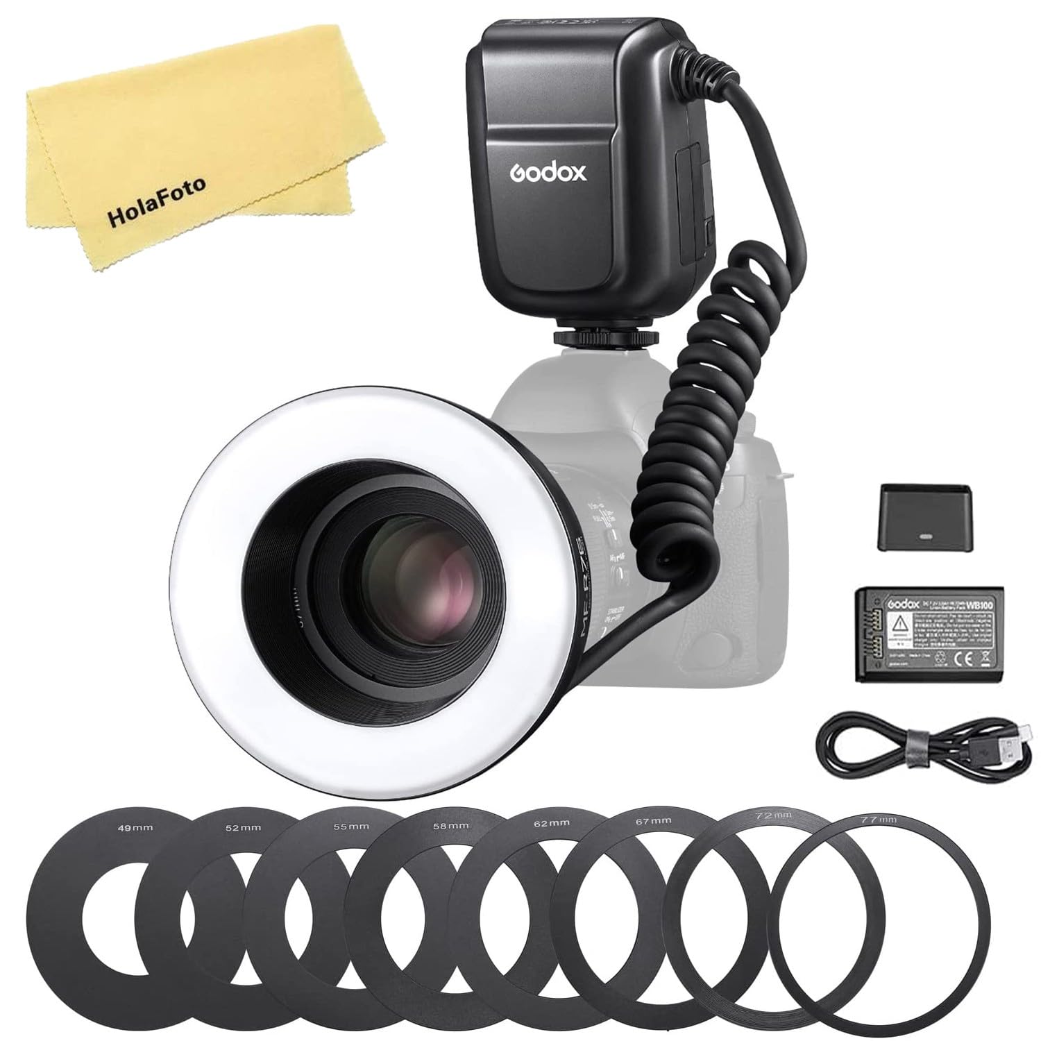 Flash Macro Ring Godox Mf-r76 Para Canon Sony Nikon Fuji - Venta Internacional.