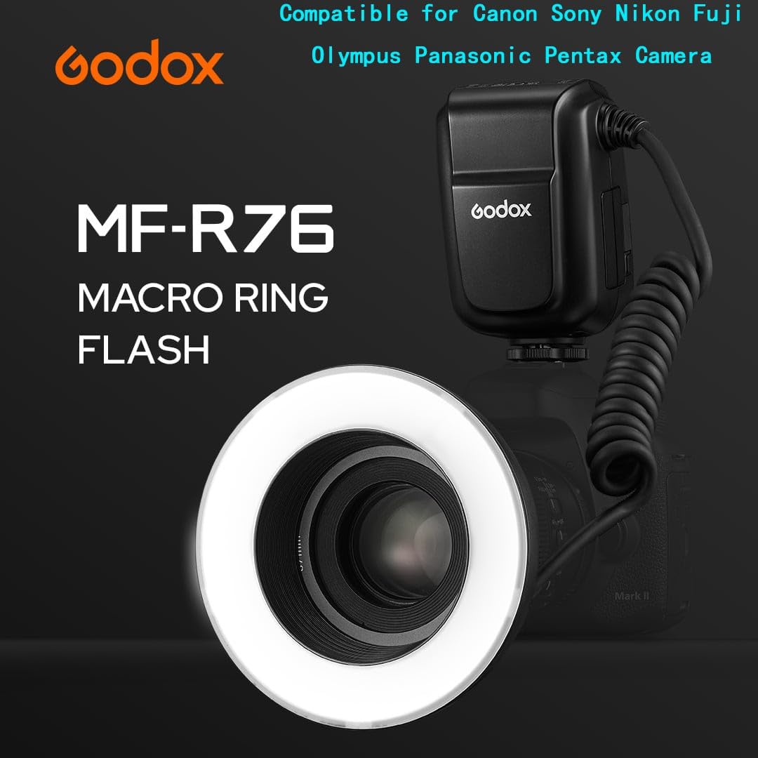 Foto 3 pulgar | Flash Macro Ring Godox Mf-r76 Para Canon Sony Nikon Fuji - Venta Internacional.