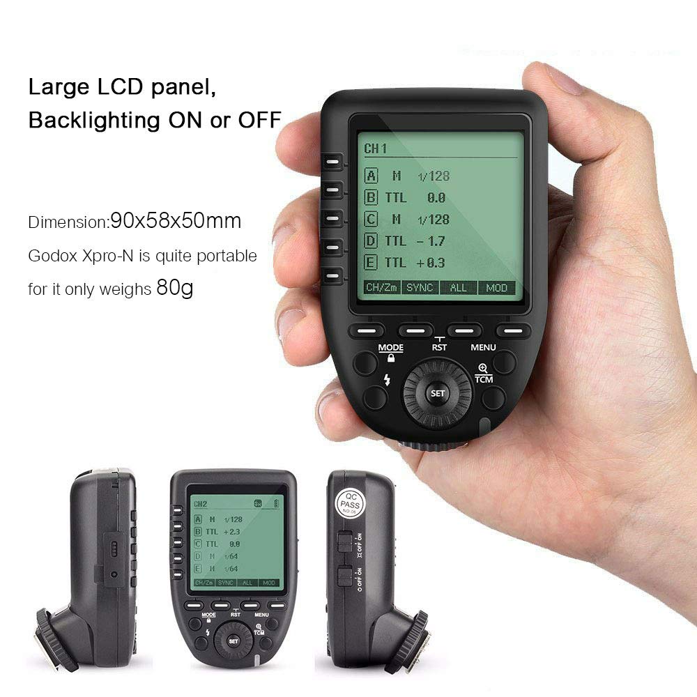 Foto 2 | Disparador De Flash De Cámara Godox Xpro-n Para Nikon Wireless De 2,4 Ghz - Venta Internacional.