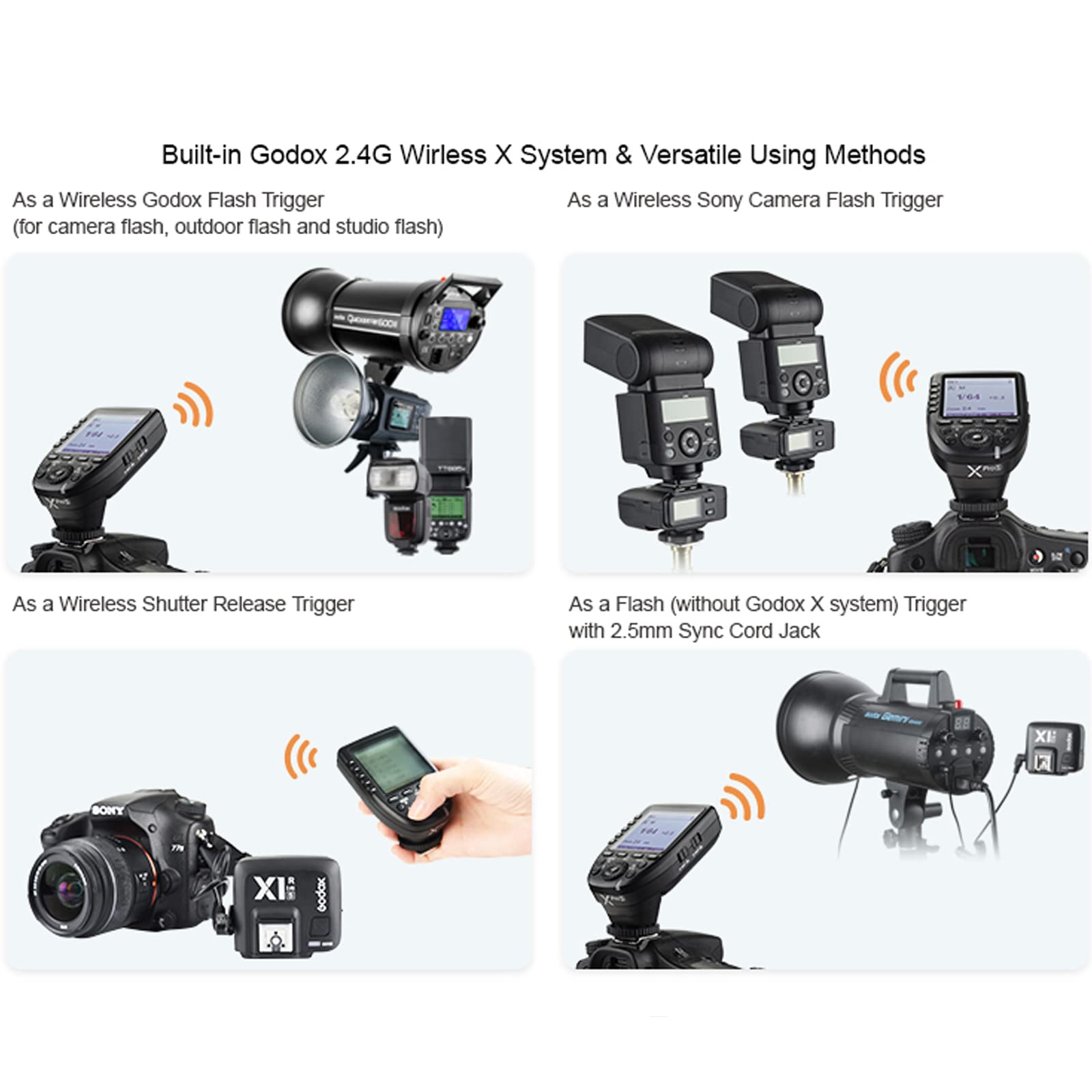 Foto 5 | Disparador De Flash De Cámara Godox Xpro-n Para Nikon Wireless De 2,4 Ghz - Venta Internacional.