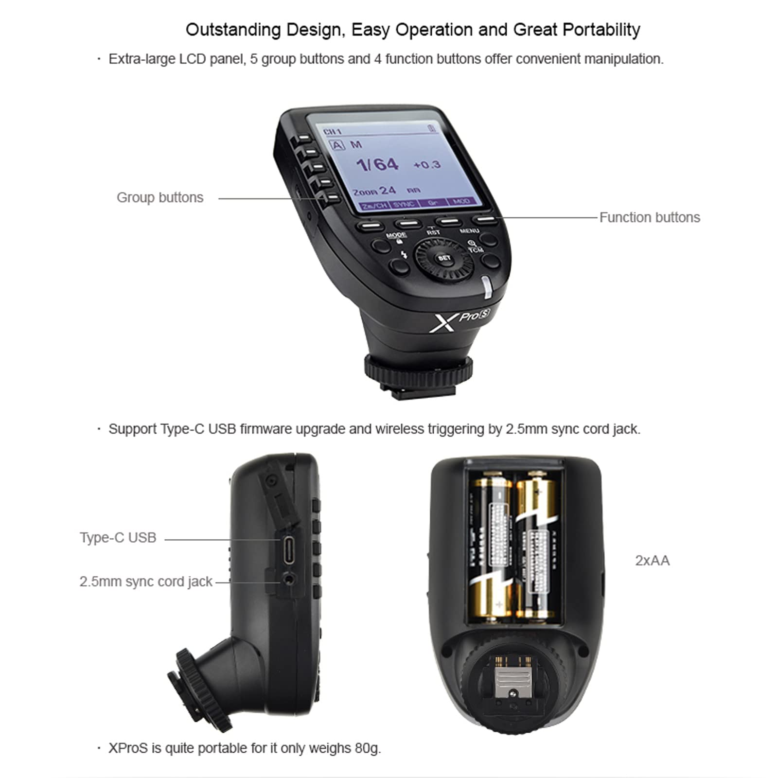 Foto 7 | Disparador De Flash De Cámara Godox Xpro-n Para Nikon Wireless De 2,4 Ghz - Venta Internacional.