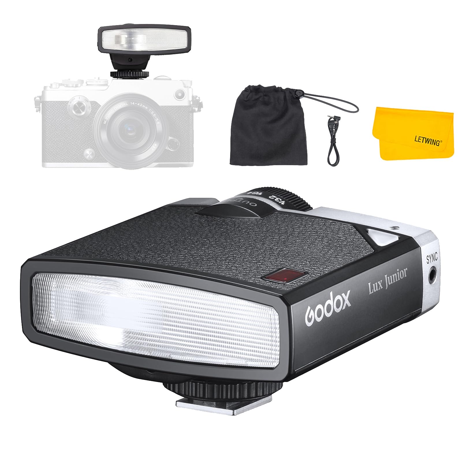 Foto 1 | Cámara Flash Godox Lux Junior Retro Gn12 6000k Para Fujifilm - Venta Internacional.
