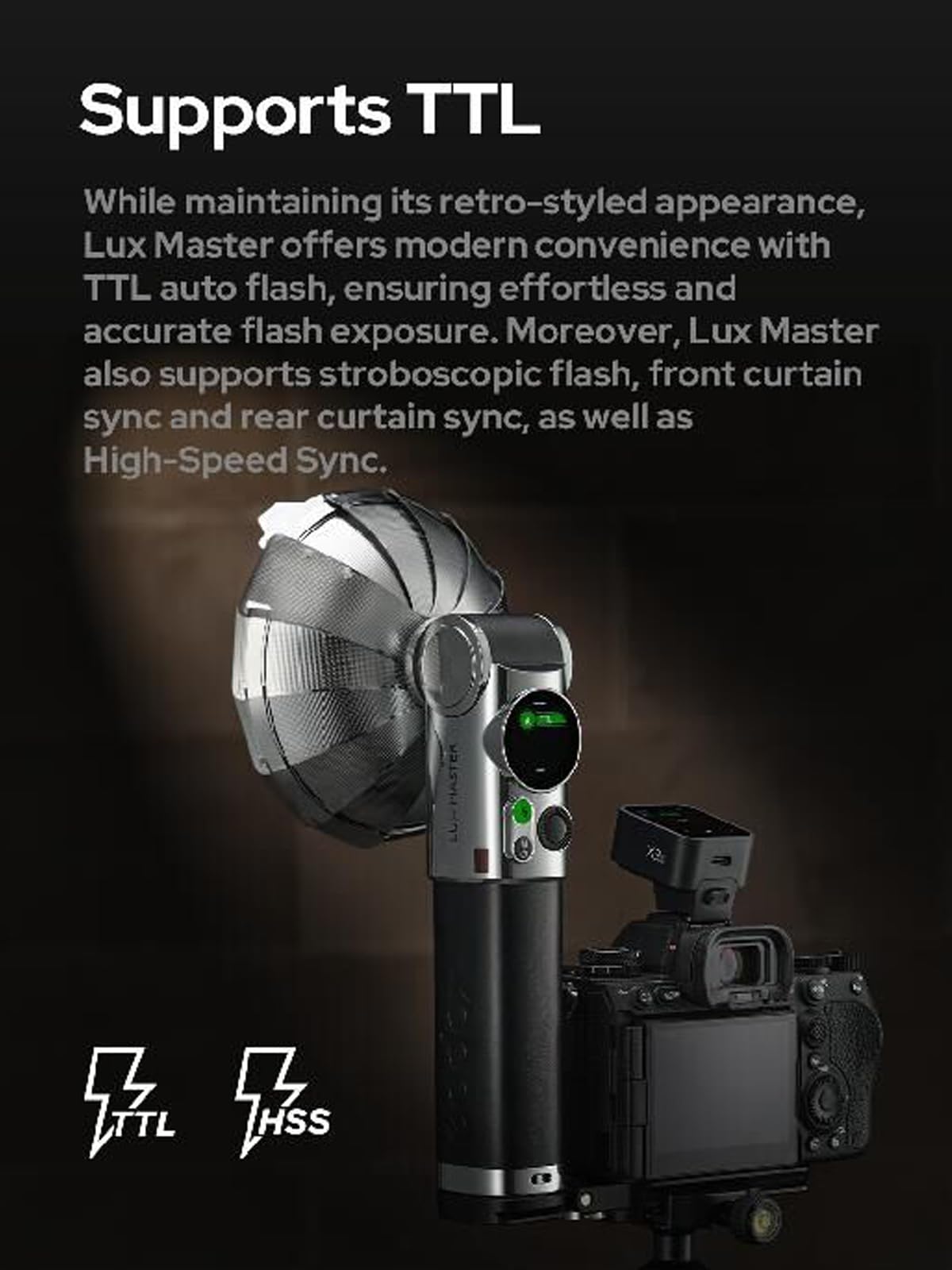 Foto 6 | Cámara Flash Godox Lux Master Retro Ttl Hss Con Pantalla Táctil - Venta Internacional.