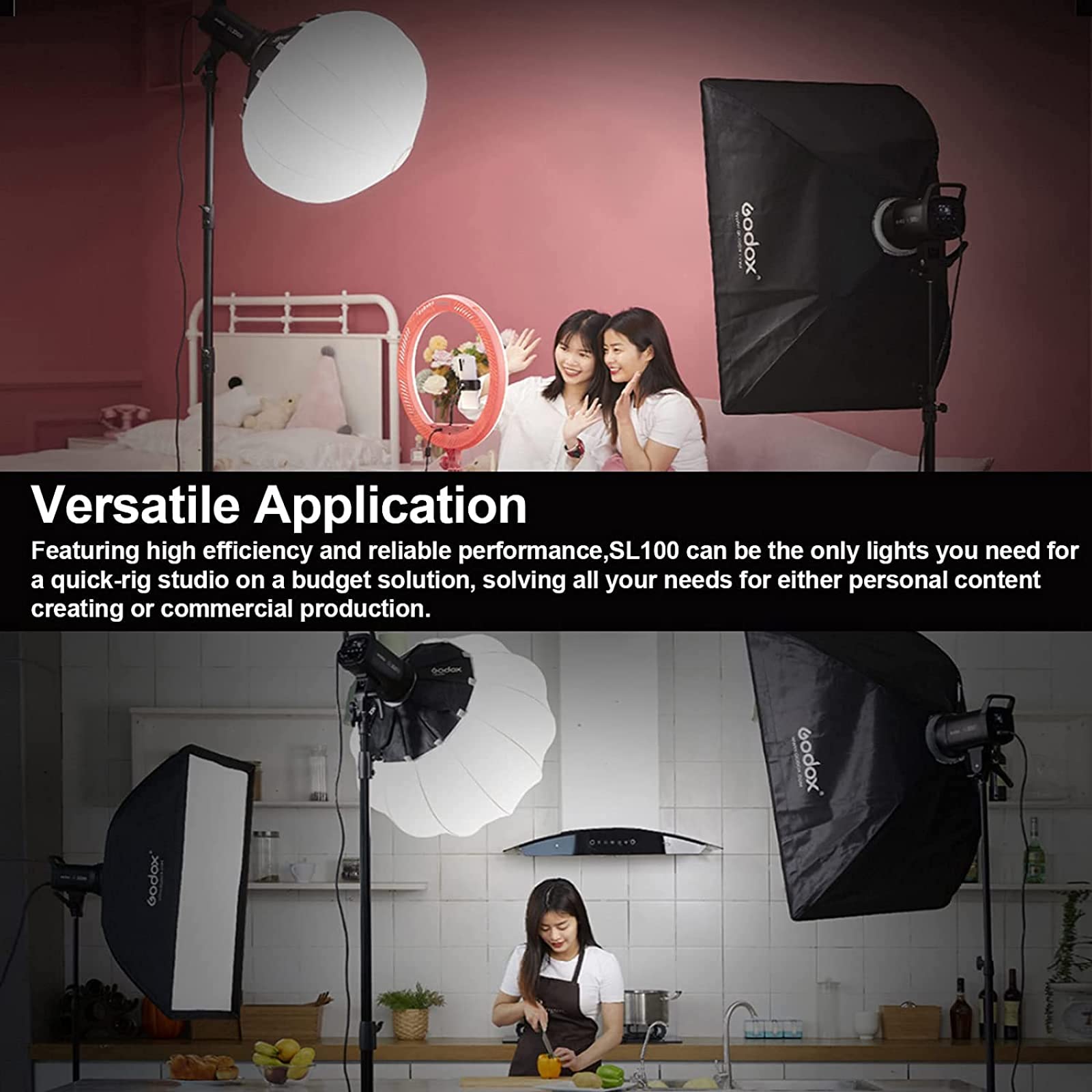 Foto 4 pulgar | Lámpara De Vídeo Led Godox Sl100bi Bicolor 2800-6500k 100w - Venta Internacional.